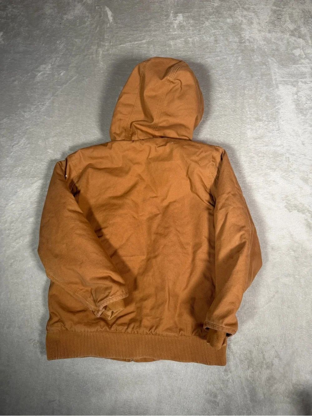 Carhartt Brown Hooded Jacket with Black Lining